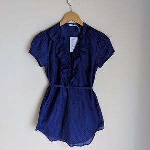 NWT Urban Outfitters Kimchi Blue Ruffle Top XS